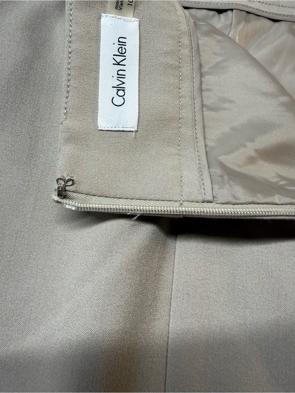 Calvin Klein Light Taupe Pencil Skirt - Picture 10 of 11